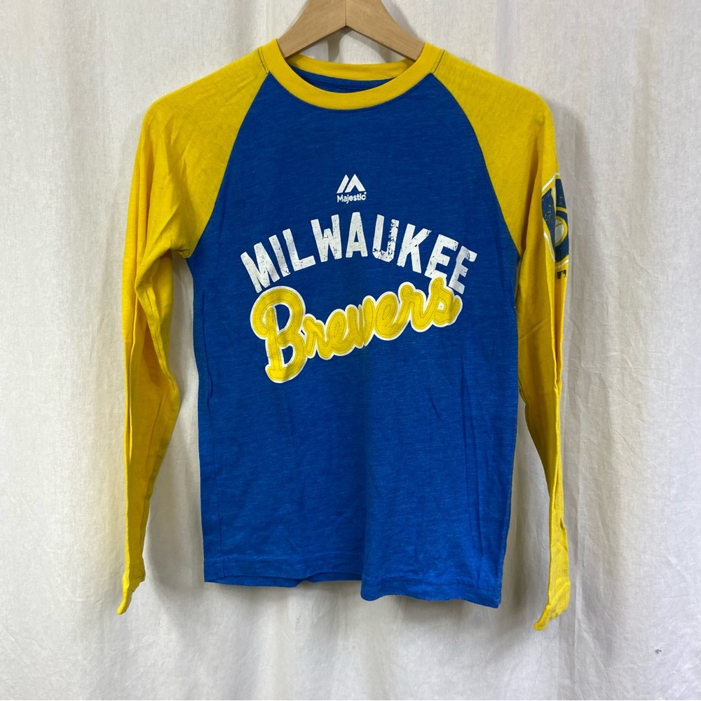 Milwaukee Brewer’s Long Sleeve Baseball T Shirt